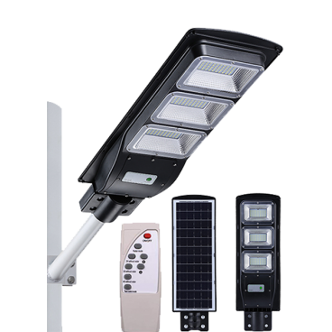Lampa solara LED, 120 W, cu panou solar si telecomanda